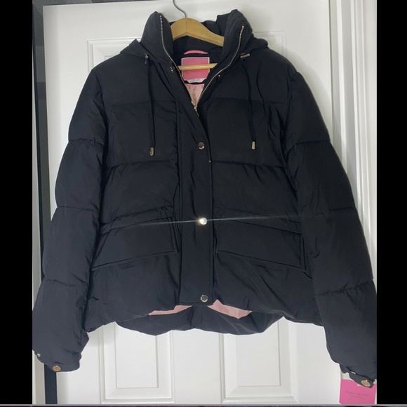 KATE SPADE New York Hooded Puffer Jacket Size L